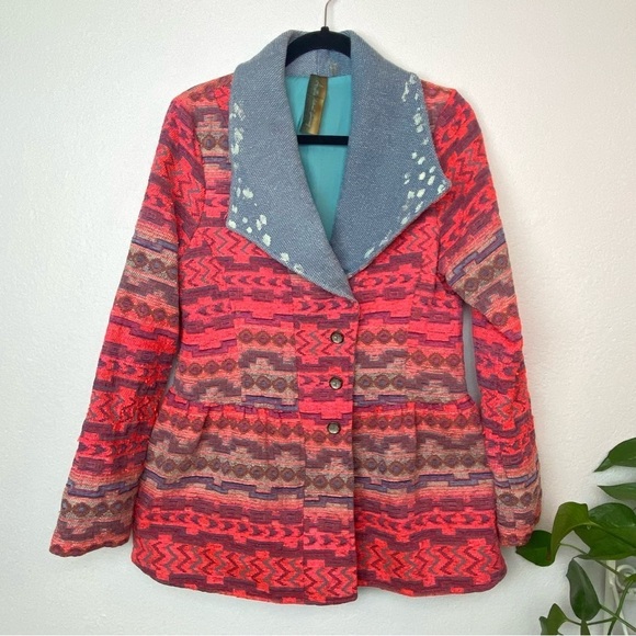 ARATTA SILENT JOURNEY PEPLUM COAT SIZE M - Picture 2 of 11